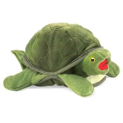 Produktbild von Folkmanis Handpuppe Baby Schildkröte 2521
