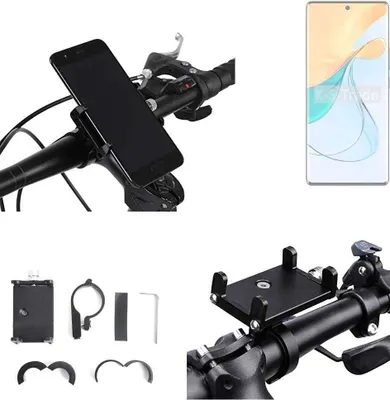 Produktbild von K-S-Trade Handyhalterung für das Fahrrad kompatibel mit ZTE Blade V50 5G Halter Lenkstange Fahrradhalterung Motorrad Bike Mount Befestigung