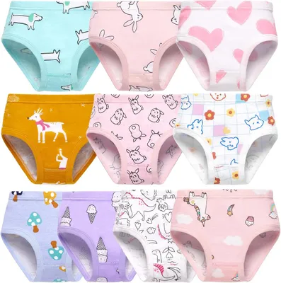 Immagine prodotto di Mutandine per bambine - 100% cotone - biancheria intima per bambini