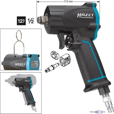 Image de Hazet 9012M Druckluft-Schlagschrauber 1/2" (12.5 mm) Außenvierkant max. 678 Nm (9012M)