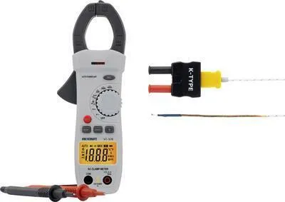 Produktbild von VOLTCRAFT VC-519 Stromzange kalibriert (ISO) digital CAT III 600 V Anzeige (Counts): 2000