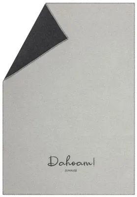 Produktbild von David Fussenegger Wohndecke Sylt 'Dahoam' 140 x 200 cm Filz - Hellgrau