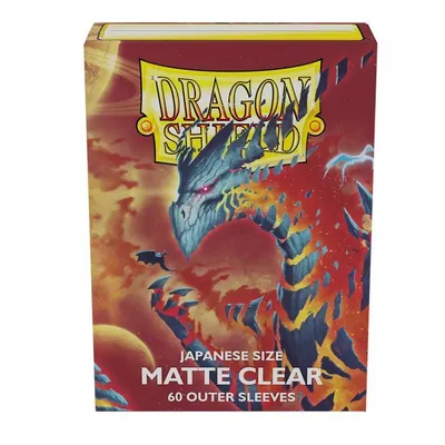 Produktbild von Dragon Shield Small - Matte Clear Outer Sleeves (60 Sleeves)
