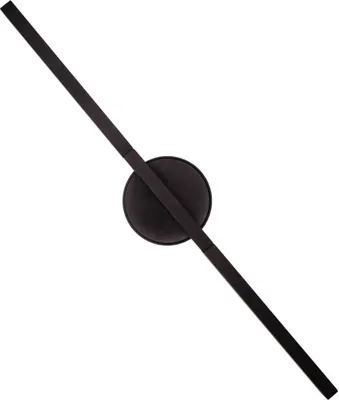 Zdjęcie produktu dla Kinkiet LED MERANO czarny 10W Ciepła biel 870lm aluminium wym:45x8x8cm IP20 Maxlight