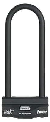 Zdjęcie produktu dla ABUS U-lock Granit Power 58/140HBIII - mocna blokada motocyklowa z podwójnym ryglowaniem - poziom bezpieczeństwa ABUS 18 - wysokość szekli 210 mm