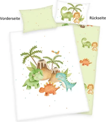 Immagine prodotto di Biancheria da letto per bambini Herding Dinos 100 x 135 cm