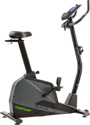 Produktbild von Tunturi Heimtrainer Star Fit E100 - Heimtrainer fahrrad - Hometrainer für Zuhause - 24 Widerstandsstufen - 20 Ausbildungsprogramme - mit Herzfrequenz-Sensoren - Rotierende Masse von 8 kg