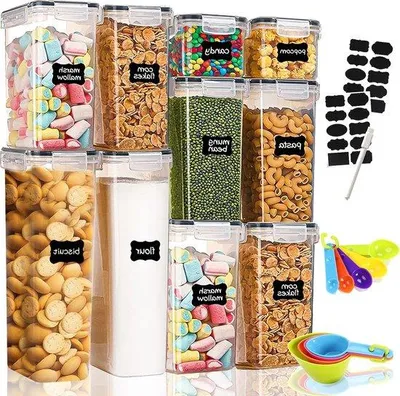 Produktbild von BPA-freie Vorratsdosen, 10-teilig, für Pasta, Muesli, Haustiere