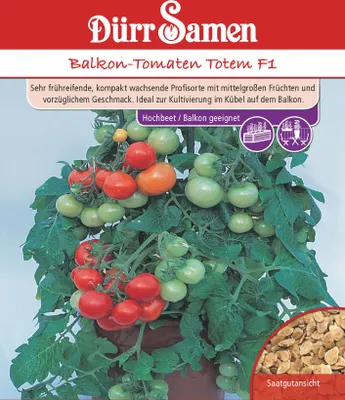 Artikelbild 1 von 'Balkontomate Totem F1' aus der Kategorie Snacktomatensamen