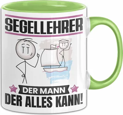 Produktbild von Segellehrer Tasse Geschenk für Segellehrer Der Mann Der Alles Kann Geschenkidee zum Geburtstag (Grün)
