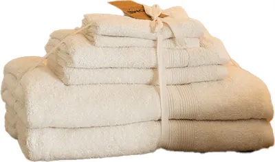 Produktbild von Home Deluxe - Handtuch Set - 6 tlg. CUDDLE - Beige - Material: 100% Baumwolle I Handtuch Badetuch Duschtuch Set Handtuchset