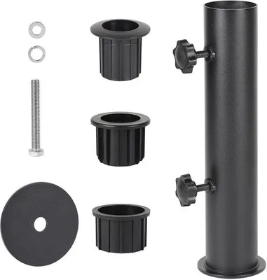 Productafbeelding van Parasolhouder met 3 PVC-bogen (28/38/48 mm), zwart