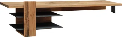Image de MASSIVMOEBEL24 | Étagère 160x50 Chênes sauvage et lombard huilé Bois naturel FRANKFURT #110