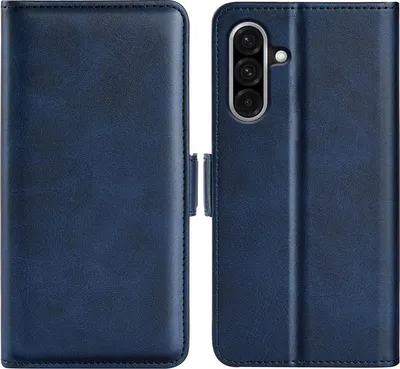 Produktbild von Mobigear Slim Magnet  Samsung Galaxy A36 Hülle Klapphülle Geldbörse - Dunkelblau