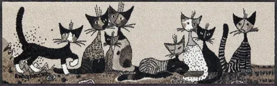 Produktbild von Fussmatte Rosina Wachtmeister Serafino & Friends 35x120 cm
