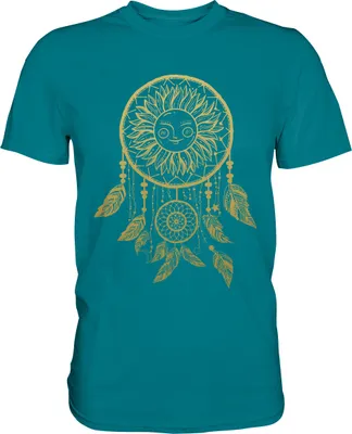 Produktbild von Traumfänger Sonnenblumen T-Shirt Garten Motiv Gärtner Geschenk – Diva Blue / XXL