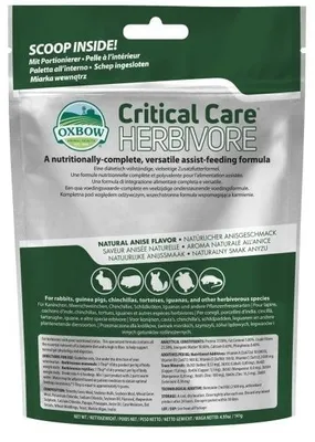 Obrázek produktu pro Albrecht Critical Care Herbivore 141 g – kompletní krmivo pro domácí zvířata