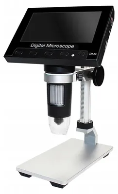 Image de Rosfix Microscope Numérique DM4-Z04008 – Écran LCD 4,3 Pouces, Zoom 50-1000x, HD 720p, 8 LED, USB, MicroSD | Pour l'électronique
