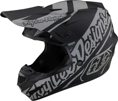 Produktbild von Troy Lee Designs Motocross Helm GP , Slice - Schwarz Grau, XL