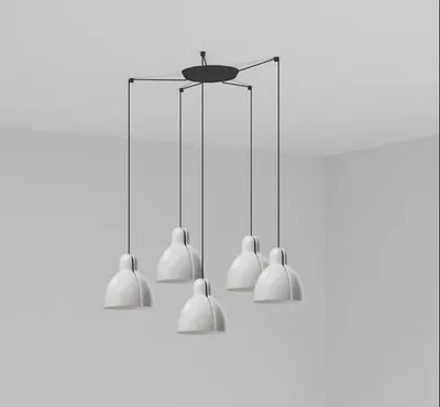Produktbild von FARO VENICE Pendelleuchte, 5-flammig, weiß