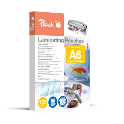 Produktbild von 100x 1-PACK Laminierfolien A6, 111 x 154mm, 2x 125 mic, Hochglanz