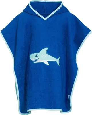 Produktbild von Playshoes - Bade-Poncho mit Kapuze - Hai, 56/62/68/74/80/86/92/98