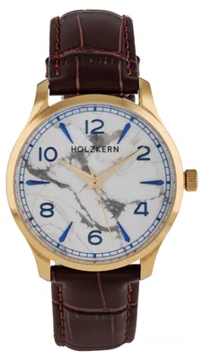 Holzkern Herrenuhr Primetime Howlith/Goldfarben 1
