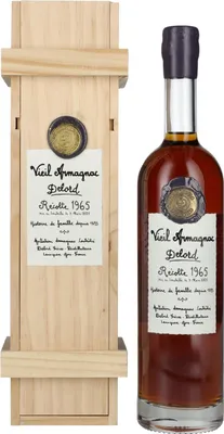 Produktbild von Vieil Armagnac Delord Vintage Récolte 1965 40% Vol. 0,7l in Holzkiste