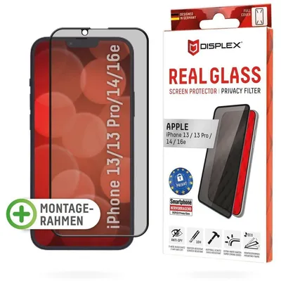 Image de DISPLEX Privacy Glass FC Apple iPhone 13/13 Pro/14/16e *BULK