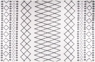 Obrázek produktu pro Koberec pratelný 80 x 150 cm černobílý