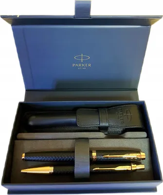 Zdjęcie produktu dla Zestaw Długopis + Pióro Wieczne Im Premium Royal Czarny Gt W Ozdobnym Etui