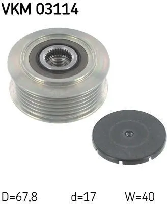 Produktbild von SKF Generatorfreilauf Riemenscheibe Lichtmaschine für VW Transporter IV Bus (70B, 70C, 7DB, 7DK, 70J, 70K, 7DC, 7DJ) Ø73mm