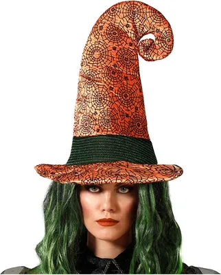 Zdjęcie produktu dla Atosa Witch Hat Spider Web Orange pomarańczowy jeden rozmiar