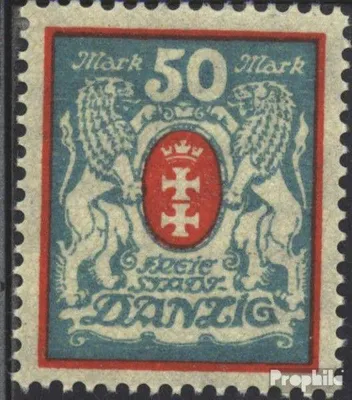 Produktbild von Briefmarken Danzig 1923 Mi 127Y postfrisch Wappen