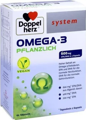 Produktbild von DOPPELHERZ Omega-3 pflanzlich system Kapseln