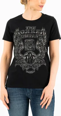 Produktbild von Rokker Wings Classic Damen-T-Shirt, schwarz, L