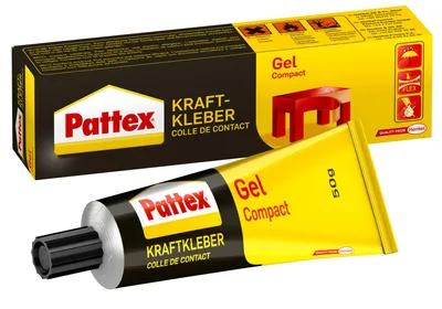 Produktbild von Pattex Kraftkleber Compact, Kontaktkleber, Gel, Tube, 50g