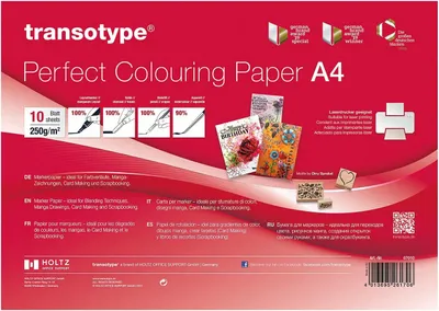 Produktbild von transotype Marker Papier DIN A4 250 g/qm 10 Blatt