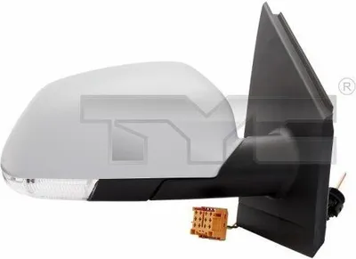 Produktbild von TYC 337-0142 Außenspiegel Seitenspiegel Links für VW POLO (9N) Asphärisch Grundiert