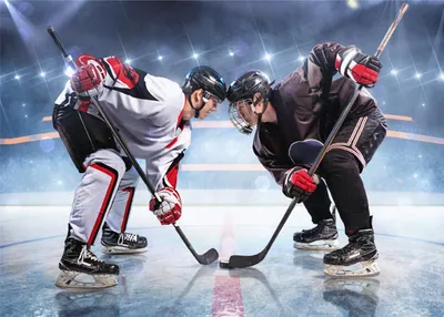 Produktbild von Kuscheldecke Eishockey Hockey Microfaser Flauschdecke 100 x 140 cm