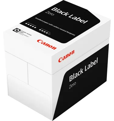 Produktbild von Canon Black Label Zero Laser-/Inkjet-Druck, A4 (210x297 mm), 500 Blätter, 80 g/m², Weiß, 107 µm