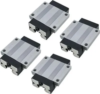 Produktbild von Linearschienenführung, Schieberblock, Flansch-Stahlkäfigwagen