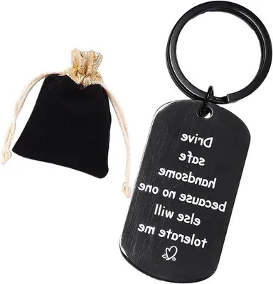 Obrázok produktu pre Kľúčenka pre bezpečnú jazdu, čierna, 5 x 28 cm