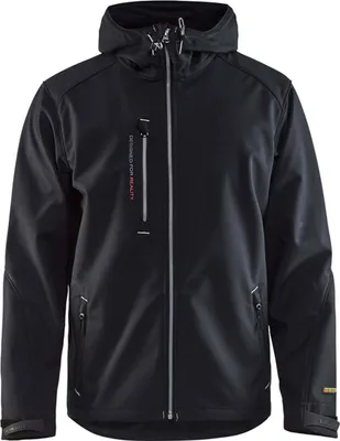 Produktbild von Blakläder Softshell Kapuzenjacke 4949, Farbe:schwarz, Größe:XXL