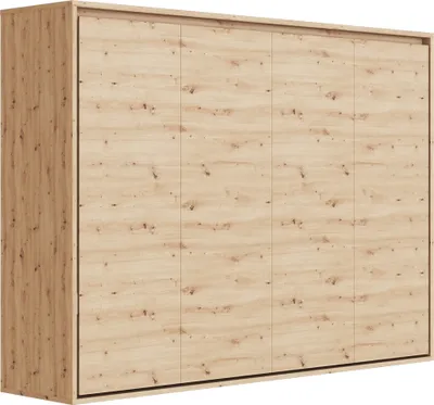 Produktbild von Schrankbett SMARTBett140x200 Horizontal (M2 55 cm Tiefe) Wildeiche