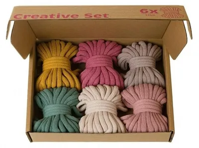 Image de Kit créatif - Cords en coton tressés - 10 mètres