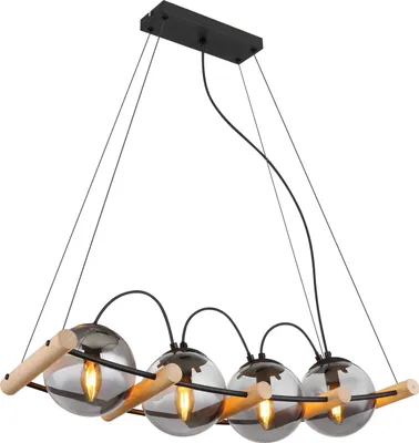 Immagine prodotto di Globo Lighting lampada a sospensione in metallo nero opaco, 4x E27