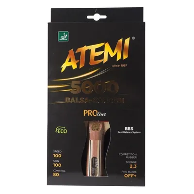 Image de New Atemi 5000 Pro anatomical ping pong racket