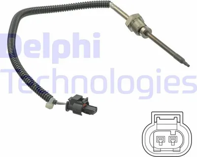 Produktbild von DELPHI TS30217 Abgastemperatursensor passend für MERCEDES-BENZ C-Klasse Limousine (W204) 280mm