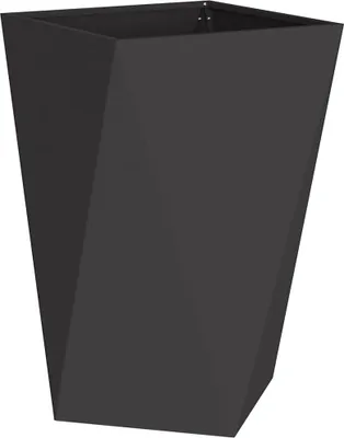 Produktbild von vidaXL Pflanzkübel Schwarz 50 x 50 x 75 cm Stahl
